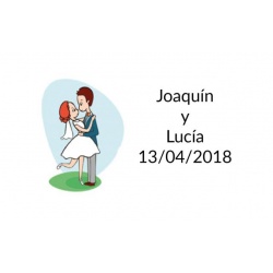 pegatina baratas bodas