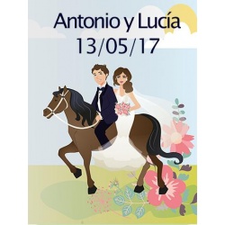 pegatina de boda