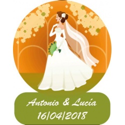 pegatina de boda