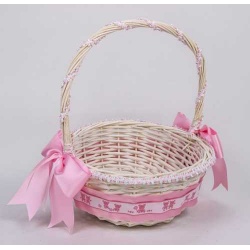 CESTA GDE. CINTA OSOS ROSA