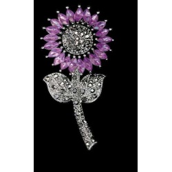 BROCHE GIRASOL VIOLETA REF. 5044-4