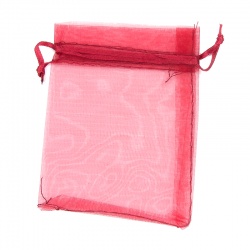 BOLSA ORGANZA 8x6 CM. BURDEOS           