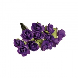 BOLSA 12 POM 12 UD.FLORES PQE. MORADO