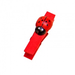 BOLSA 100 PINZAS MAD. MARIQUIT. ROJA 3,5 CM