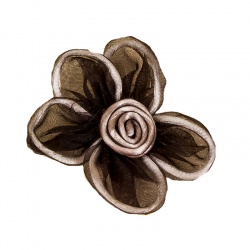 PIN FLORES MARRON OSCURO BOLSA 50 UNID. 