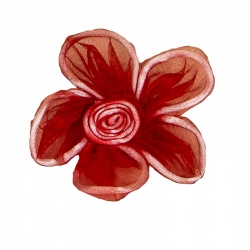 PIN FLORES ROJO BOLSA 50 UNID.          