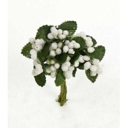 Bolsa 12 pomos 12 flores blanco = 144 unidades