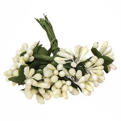 BOLSA 12 POMOS FLOR BEIGE