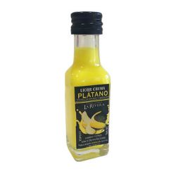 Botella de licor de crema de Plátano, modelo Marasca, en plástico