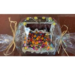 MEGA OFERTON. Pack de 100 alfileres con baúl, encaje  y envoltorio.