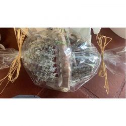 MEGA OFERTON. Pack de 100 alfileres con cesta, encaje  y envoltorio.