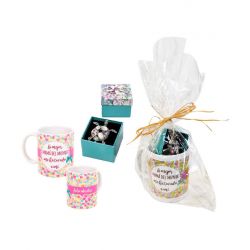 Pack para regalar a las madres, con taza y broche de tortuga
