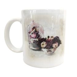 Taza decorativa con dibujos vintage, no personalizable