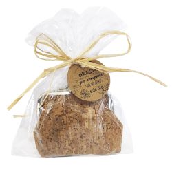 Monedero de corcho con bolsa de celofán                                                                