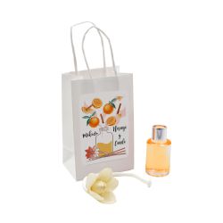 Mikado naranja-canela 10ml con flor en bolsa                                                        