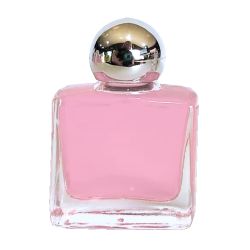 Bote cristal 10 ml- tapon redondo rosas