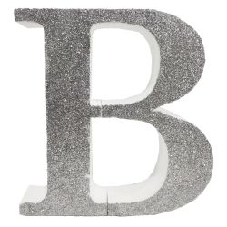 Letra "b" de 20 cm- en plata