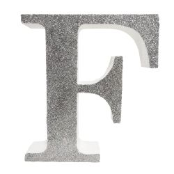 Letra "f" de 20 cm- en plata