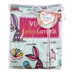 Neceser sirenitas en bolsa tarjeta y lazo