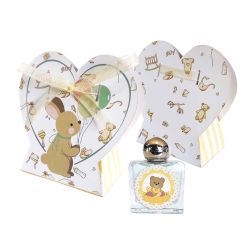 Colonia algodón en cajita corazón conejito