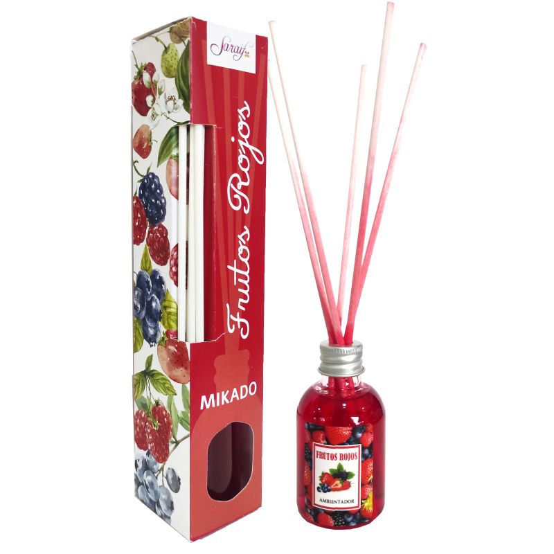 Mikado varillas frutos rojos en cja 50 ml