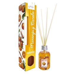 Mikado varillas naranja-canela en cja 50 ml