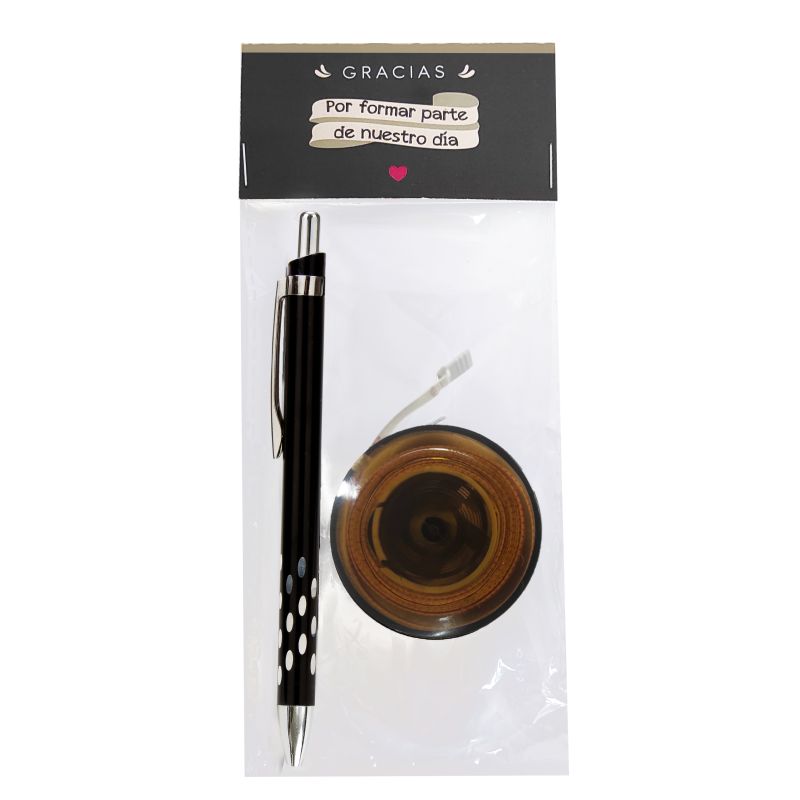 PACK  BOLI NEGRO Y METRO REDONDO                                                                    