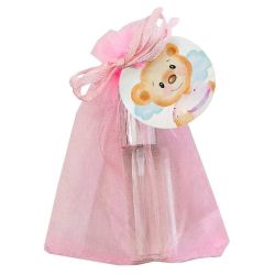 COLONIA ALGODÓN EN ORGANZA ROSA C/TARJETA                                                           