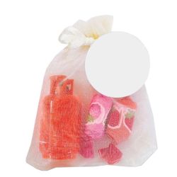 BOLI BOMBONA C/CARAMELOS EN ORGANZA NIÑA                                                            