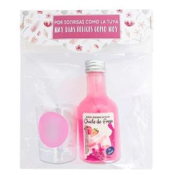 PACK NIÑA  LICOR SIN ALCOHOL DE CHICLE Y CHUPITO                                                    