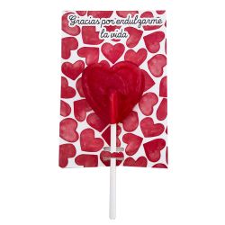 PIRULETA CORAZÓN EN CARTÓN CORAZONES                                                                