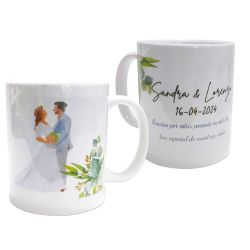 TAZA NOVIOS PERSONALIZADA                                                                           