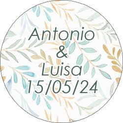 PLIEGO ADHESIVO 20 UNDS PERSONALIZABLE 4,2CM DIAMETRO                                               