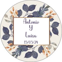 PLIEGO ADHESIVO 20 UNDS PERSONALIZABLE 4,2CM DIAMETRO                                               