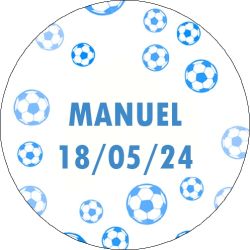 PLIEGO ADHESIVO 20 UNDS PERSONALIZABLE 4,2CM DIAMETRO                                               