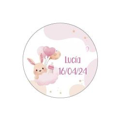 PLIEGO ADHESIVO 20 UNDS PERSONALIZABLE 4,2CM DIAMETRO                                               