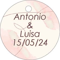 PLIEGO DE TARJETAS 20 UNDS PERSONALIZABLES 4,2CM DIÁMETRO                                           