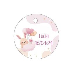 PLIEGO DE TARJETAS 20 UNDS PERSONALIZABLES 4,2CM DIÁMETRO                                           