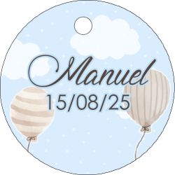 PLIEGO DE TARJETAS 20 UNDS PERSONALIZABLES 4,2CM DIÁMETRO                                           