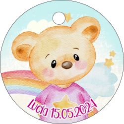 PLIEGO DE TARJETAS 20 UNDS PERSONALIZABLES 4,2CM DIÁMETRO                                           