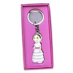 LLAVERO niñ@s NIÑA EN CAJA ROSA                                                                  