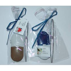 CInta métrica + boli + bolsa + tarjeta