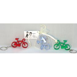 Llavero bici en bosa con tarjeta para regalo