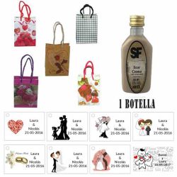 Licor Crema en bolsa con asa y tarjeta