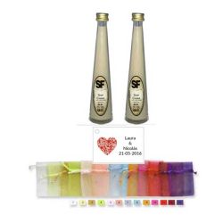 Licor Crema en bolsa organza y tarjeta