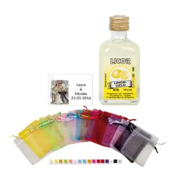 Licor de limoncielo decorado detalle boda