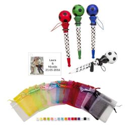 Lote bolígrafo en bolsa y tarjeta personalizada