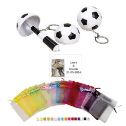 Pack boli en bolsa organza y tarjeta personalizada