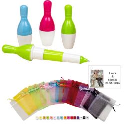 Pack boli con bolsa y tarjeta detalle boda