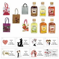 Lote Licor en bolsas regalos de boda